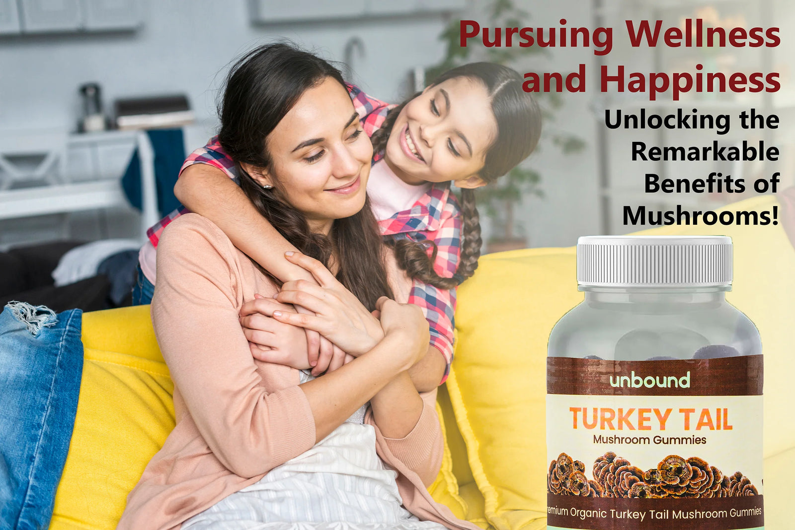Unbound Turkey Tail Mushroom Gummies for Cognitive Functioning, Improve Sleep, Boost Immunity