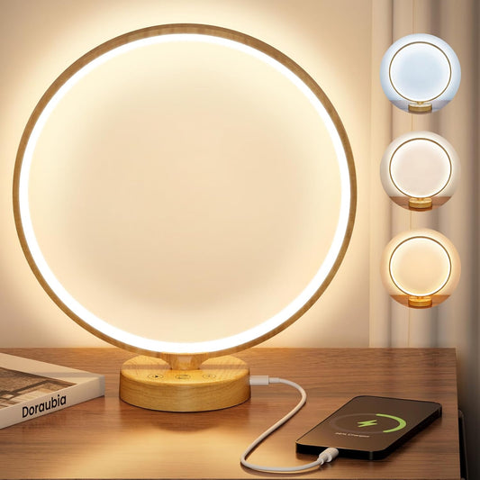 2 in 1 Light Therapy & Desk Lamp - 10000 Lux Sun Lamp with Dual Controls, 4 Timer, Dimmable, 3 Color Temperatures