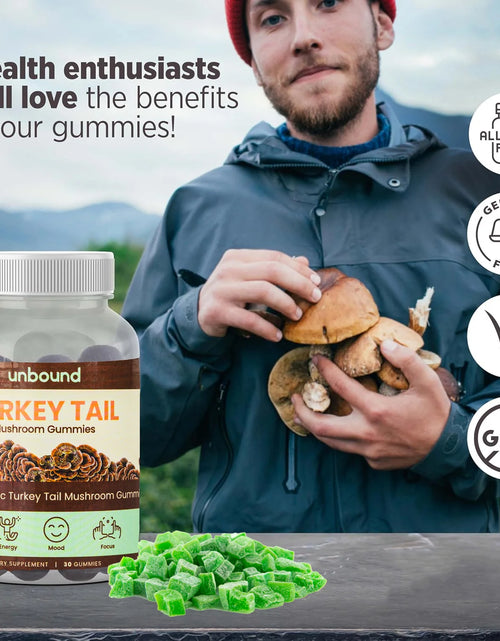Load image into Gallery viewer, Unbound Turkey Tail Mushroom Gummies for Cognitive Functioning, Improve Sleep, Boost Immunity
