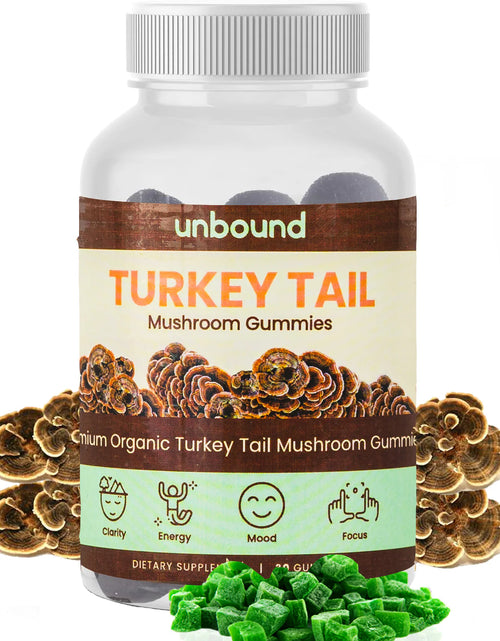 Load image into Gallery viewer, Unbound Turkey Tail Mushroom Gummies for Cognitive Functioning, Improve Sleep, Boost Immunity
