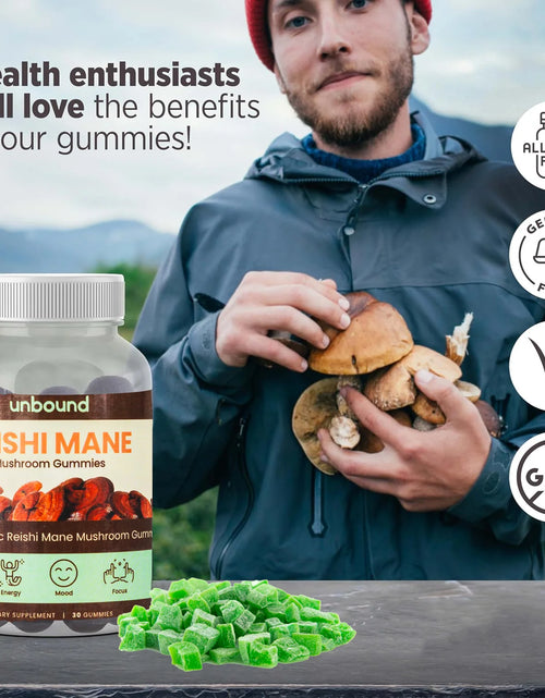 Load image into Gallery viewer, Unbound Reishi Mushroom Gummies for Immune Support, Heart Health, Improve Sleep
